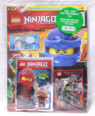 Revista LEGO Ninjago Master Of Spinjitzu Nr. 5 figurina si cartonas - sigilata foto