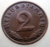 2.823 GERMANIA 2 REICHSPFENNIG 1938 B, Europa, Bronz