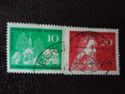 DDR-I.G.Fichtes-serie completa -stampilate foto
