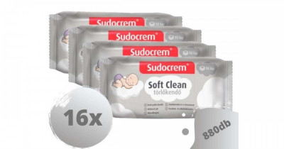 Sudocrem Soft Clean T&amp;ouml;rlőkendő 16x55db foto