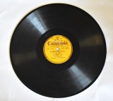 Disc Columbia ebonita patefon / gramofon - Zavaidoc Th. - Aseara fusei la una / Alearga Gheorghita, alearga