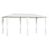 Cumpara ieftin Pavilion cu huse pentru stalpi, crem, 2,98x5,3x2,59 m, 160 g/m&sup2;
