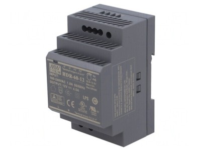 Alimentator Pulsatoriu pentru Șină DIN 54W 12V 4,5A foto