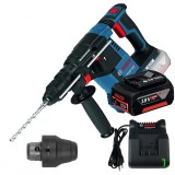 Bosch GBH 18V-26 F + GBA + GAL 18V-20 - Rotopercutor SDS-Plus 2.6 J mandrina interschimbabila + Set 1 acumulator si incarcator Li-Ion 18 V 4 Ah