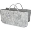 Geanta din pasla pentru depozitare lemn de foc, 49 x 25 x 25 cm, pliabila