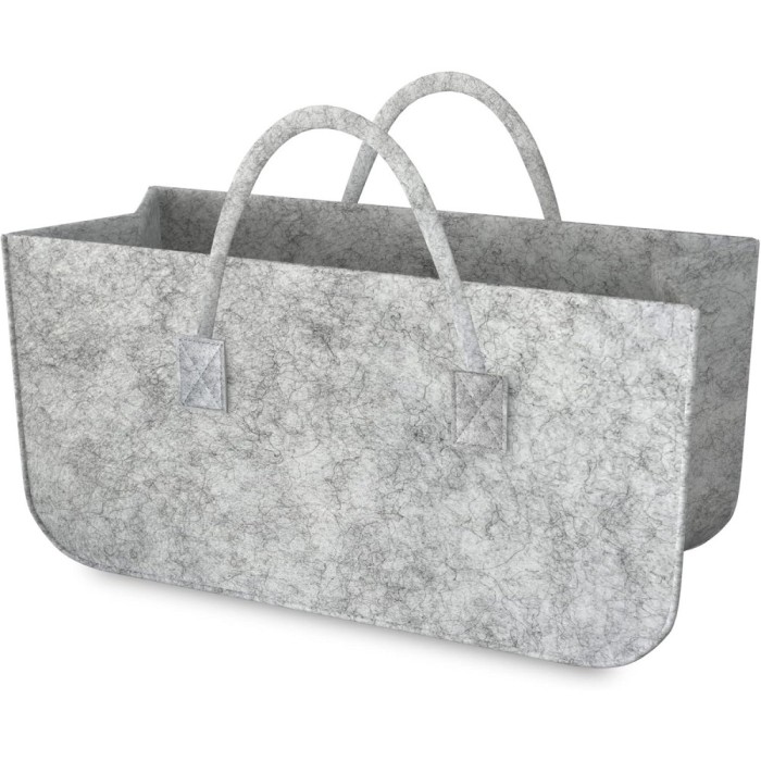 Geanta din pasla pentru depozitare lemn de foc, 49 x 25 x 25 cm, pliabila