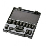 Set 13 chei tubulare de impact, JBM JB-52341, 1/2&quot;, 10-24 mm, adaptor, prelungitor, Hex