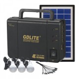Cumpara ieftin Sistem de Iluminat cu panou solar si 3 becuri LED, GDLITE GD-8006A