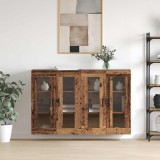 vidaXL Mobilier cu Montaj pe Perete 2 pcs Lemn vechi 69,5 x 34 x 90 cm 3394584