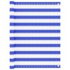 VidaXL Paravan pentru balcon, albastru și alb, 120x300 cm, HDPE 310892