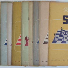 REVISTA DE SAH , ORGAN AL FEDERATIEI ROMANE DE SAH , ANUL IV , COMPLET , SET DE 12 NUMERE SUCCESIVE , IANUARIE - DECEMBRIE , 1953