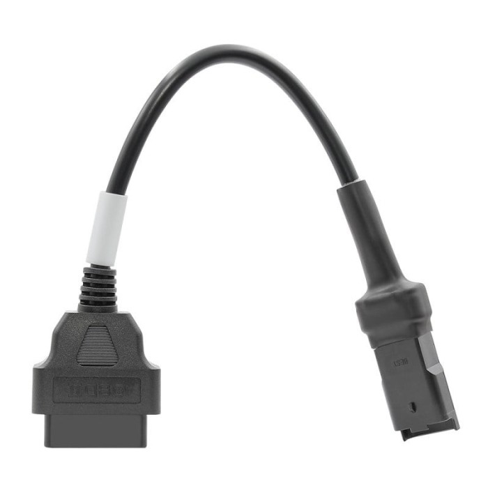 Cablu Adaptor De Diagnosticare Techstar&reg; OBD2 Cu 4 Pini La 16 Pini Pentru Motociclete Ducati