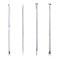 Kit pentru curatare puncte negre, material inox, 4 piese - Argintiu