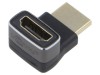 Adaptor HDCP 2.2 HDMI 90&deg; argintie