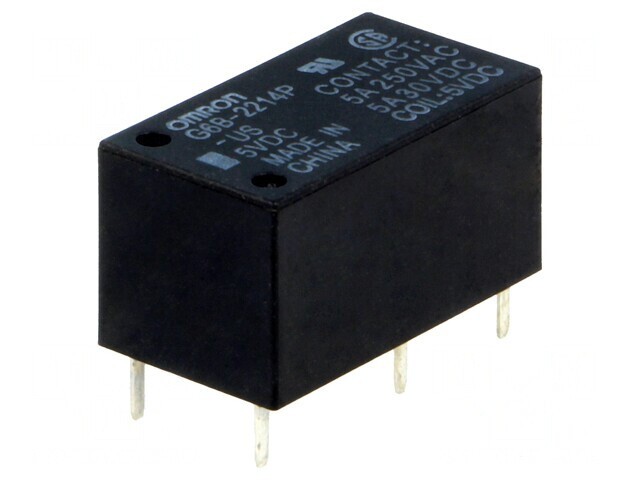 Releu Electromagnetic DPST-NO 5VDC 5A