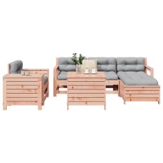 vidaXL Set canapele grădină, 7 piese, lemn masiv brad douglas 3250550