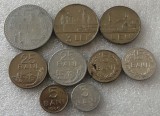LOT SET complet 9 RSR 5 15 25 bani 1966 1975 1982 1 leu 3 lei 1966 5 lei 1978 **