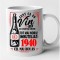 Cana alba personalizata Sunt ca un vin bun 1940, INOVATIX&reg;. 330 ml