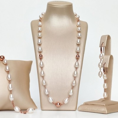 Set Venus din perle albe foto