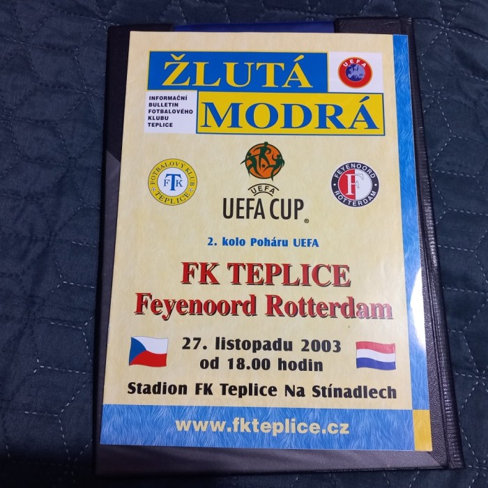 Program FK Teplice - Feyenoord Rotterdam