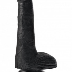 Realiste cu testicule - King Cock Penis cu Testicule 15 cm - culoare Negru