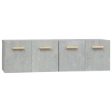 Cumpara ieftin Dulapuri TV de perete 2 buc. gri beton 60x36,5x35 cm lemn