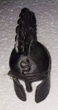 Coif din bronz amintire suvenir Grecia (Olympia) / achizitionat 1993 / H: 8 cm