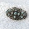 BROSA vintage VECHE ornata SPLENDID de efect OPULENTA manopera EXCEPTIONALA rara
