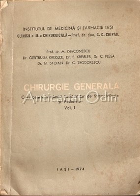 Chirurgie Generala - M. Diaconescu, Gertruda Kreisler, S. Kreisler foto