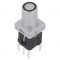 Comutator Tastatura 2 Poz SPST-NO 0.05A 12VDC Argintiu cu LED