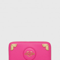 Love Moschino portofel femei, culoarea roz, JC5615PP1ILR0615