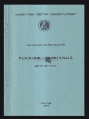 Psihologie educationala Note de curs Valeria Negovan