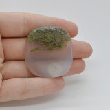 Cabochon agat moss indonezia 38x36x6mm c54