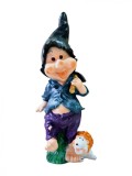 Cumpara ieftin Statueta decorativa, Pitic, Multicolor, 56 cm, DVG0149P