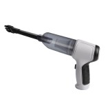 Aspirator portabil pentru casa si masina cu baterie litiu 2000mAh, fara fir, aspirare umeda, uscata si suflare, 120w, gri