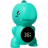 Termometru electronic led pentru baie, plutitor, rezistent la ap&Auml;, ipx7, multifunctional, 3 trepte de temperatura, model dinozaur, 12x7cm, verde, Flippy