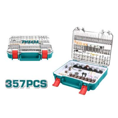 TOTAL - SET 357 PIESE PENTRU MINI POLIZOR PowerTool TopQuality foto