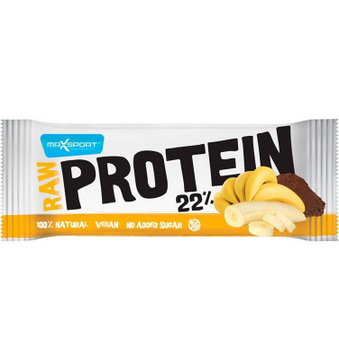 Baton Proteic cu Banane si Cacao Raw Protein 50 grame Max Sport foto