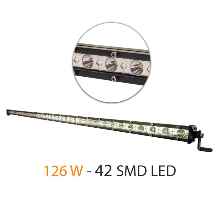 Bara Led Auto Off Road - 126W - 42 SMD LED Carguard Best CarHome