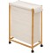 Cos rufe 5Five Bambou pe roti, cadru bambus, 52 litri, 55x28x80 cm, bej Household NewTrend