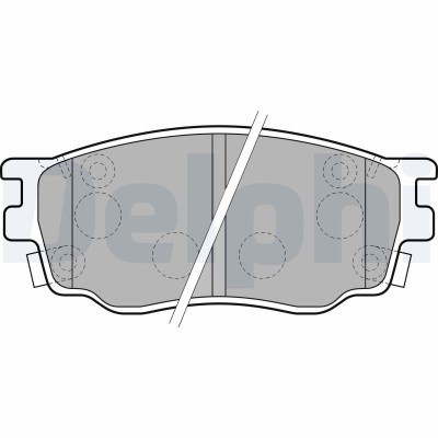 DELPHI LP1916 set placute frana,frana disc foto