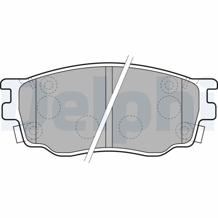 DELPHI LP1916 set placute frana,frana disc