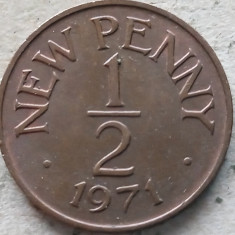 GUERNSEY-½ NEW PENNY 1971