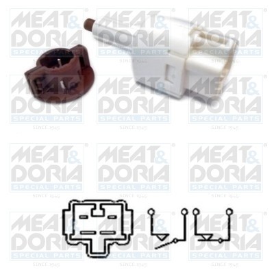 MEAT &amp; DORIA 35071 Comutator lumini frana