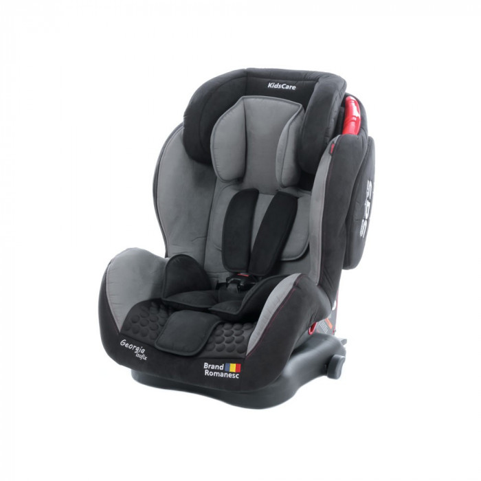 Scaun auto Georgia cu Isofix si Top Tether Gri KidsCare for Your BabyKids