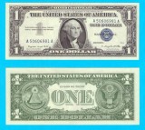 Statele Unite ale Americii (p#419) 1 Dollar 1957A UNC &#039;Silver Certificate&#039; serie: A 50606981 A