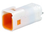 Conector cablu-placă JWPF tată soclu 2 PIN THT IPX7