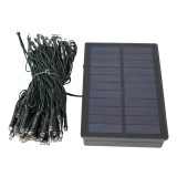 Instalatie craciun, 12 metri, 100 de led-uri, alb cald, cu energie solara, fir de cupru, liniar, interior/exterior, flippy