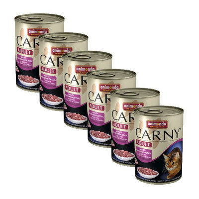 Hrană CARNY ADULT mix de carne - 6 x 400 g foto