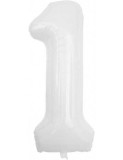 Balon Folie Cifra 1 ALB - 100 cm